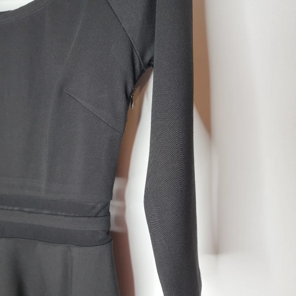 Lulu's Fit and Flare Black Skater Dress - Picture 3 of 10